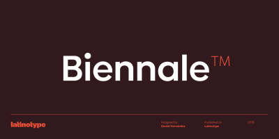 Biennale Font free download – Geometric font preview