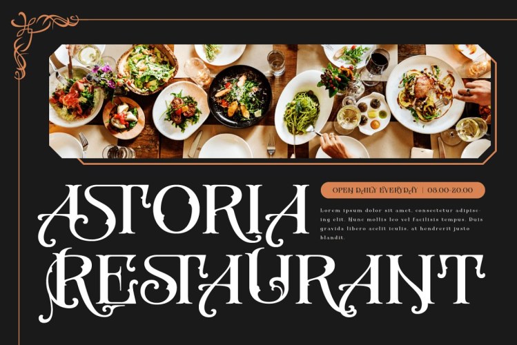 Bifaser – Victorian Font free download preview 2 – Display Fonts font