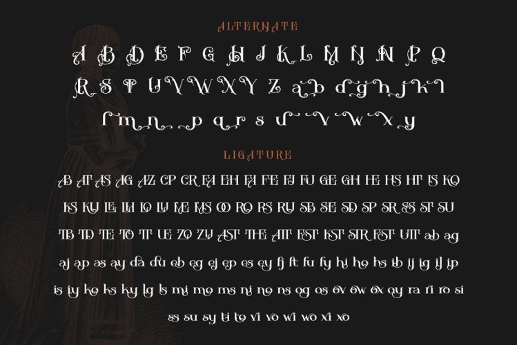 Bifaser – Victorian Font free download preview 5 – Display Fonts font