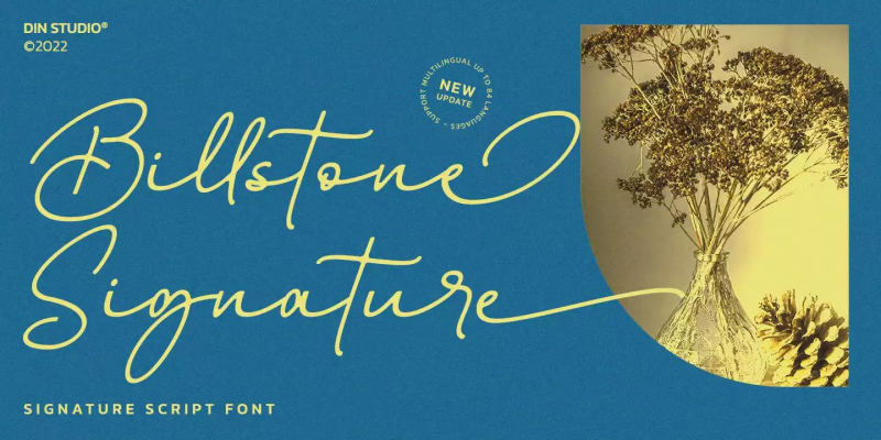 Billstone Signature Font free download preview 6 – Script And Handwritten font