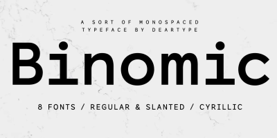 Binomic Font Family free download – Slab Serif Fonts font preview