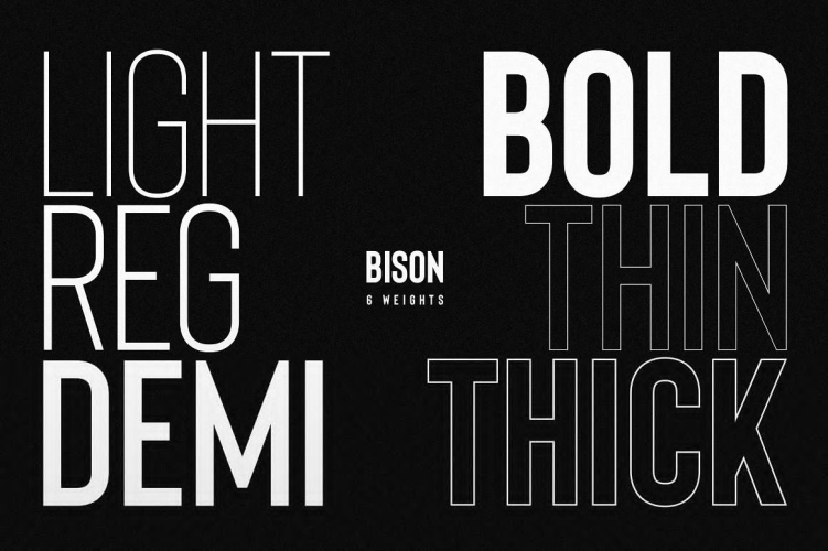 Bison Font free download preview 1 – Sans Serif Fonts font