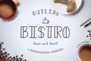 Bistro Font free download – Serif Fonts font preview