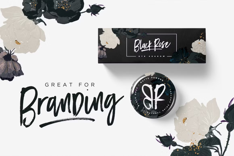 Black Diamond Font free download preview 2 – Brush Fonts font