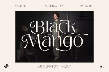 Black Mango Font free download – Modern font preview