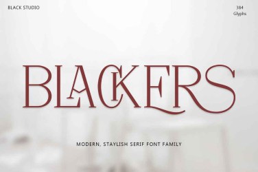 Blackers Serif Font free download – Modern font preview