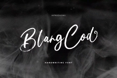 Blang Cod Handwritten Font free download – Script And Handwritten font preview