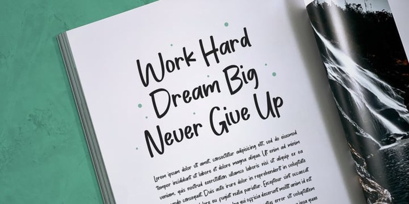 Blank Notes Font free download preview 3 – Script And Handwritten font