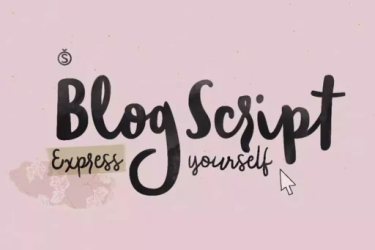 Blog Script Font free download – Script font preview