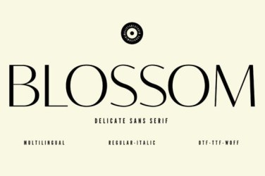 Blossom Font free download – Sans Serif Fonts font preview