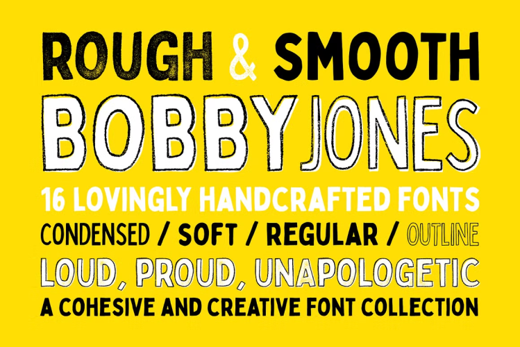 Bobby Jones Font free download preview 5 – Display Fonts font
