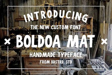 Boldoa Mat Font free download – Script font preview