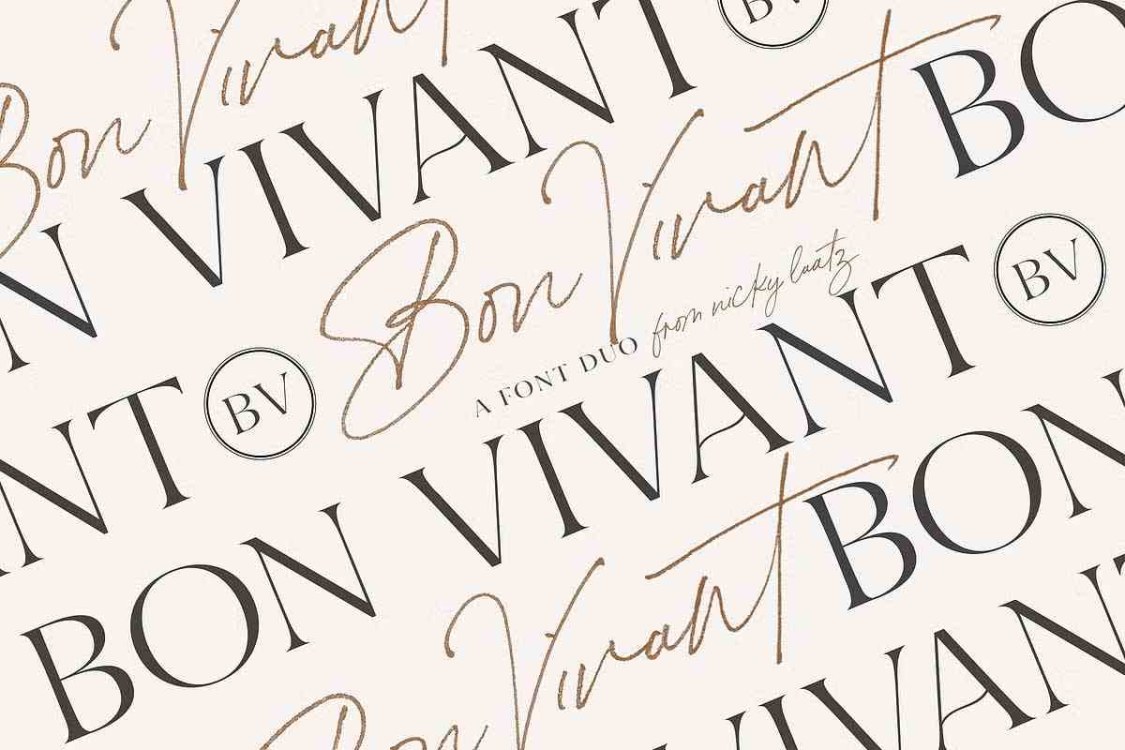 Bon Vivant Font free download – Script And Handwritten font preview image for Windows and Mac