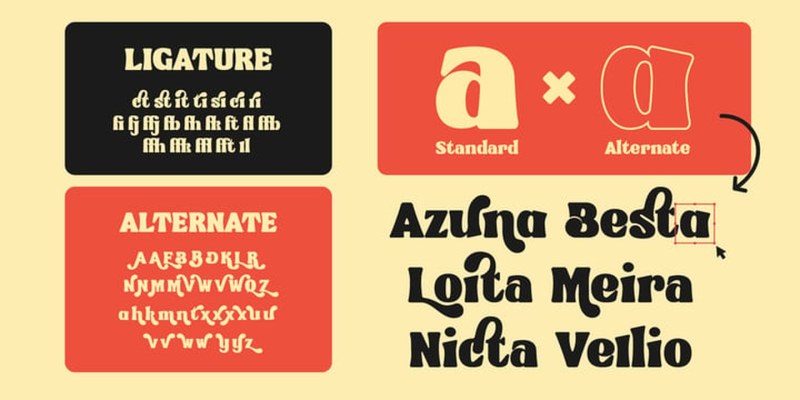 Bonrich Font free download preview 7 – Display Fonts font