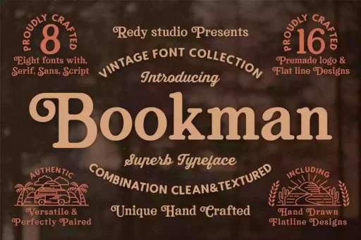 Bookman Font free download – Serif Fonts font preview image for Windows and Mac