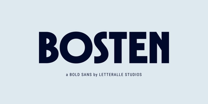 Bosten Font free download preview 10 – Sans Serif Fonts font