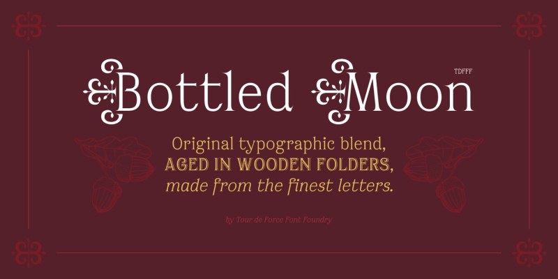 Bottled Moon Font Family free download preview 9 – Display Fonts font