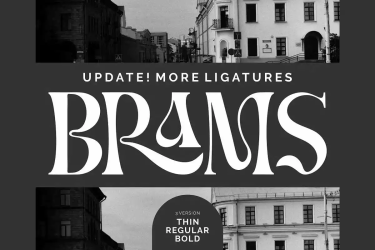 Brams Font free download – Modern font preview