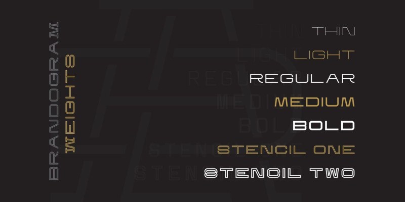 Brandogram Font Family free download preview 4 – Font Family font