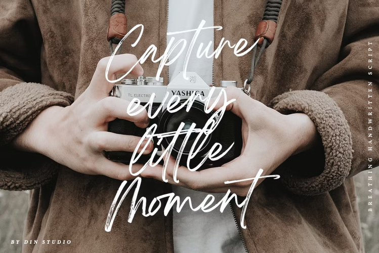 Breathing Font free download preview 4 – Script And Handwritten font