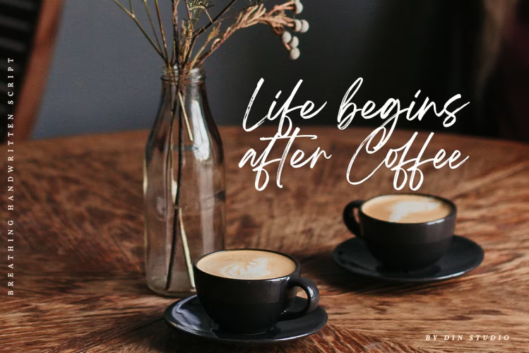 Breathing Font free download preview 8 – Script And Handwritten font