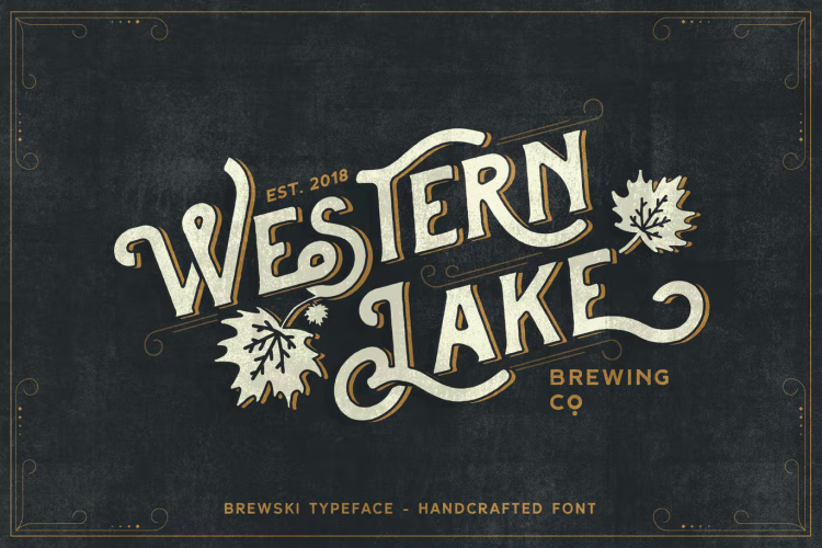 Brewski Font free download preview 1 – Serif Fonts font