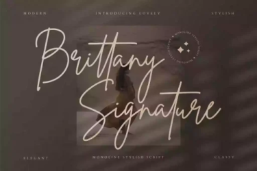 Brittany Signature Font free download – Script font preview