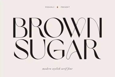 Brown Sugar Font free download – Modern font preview