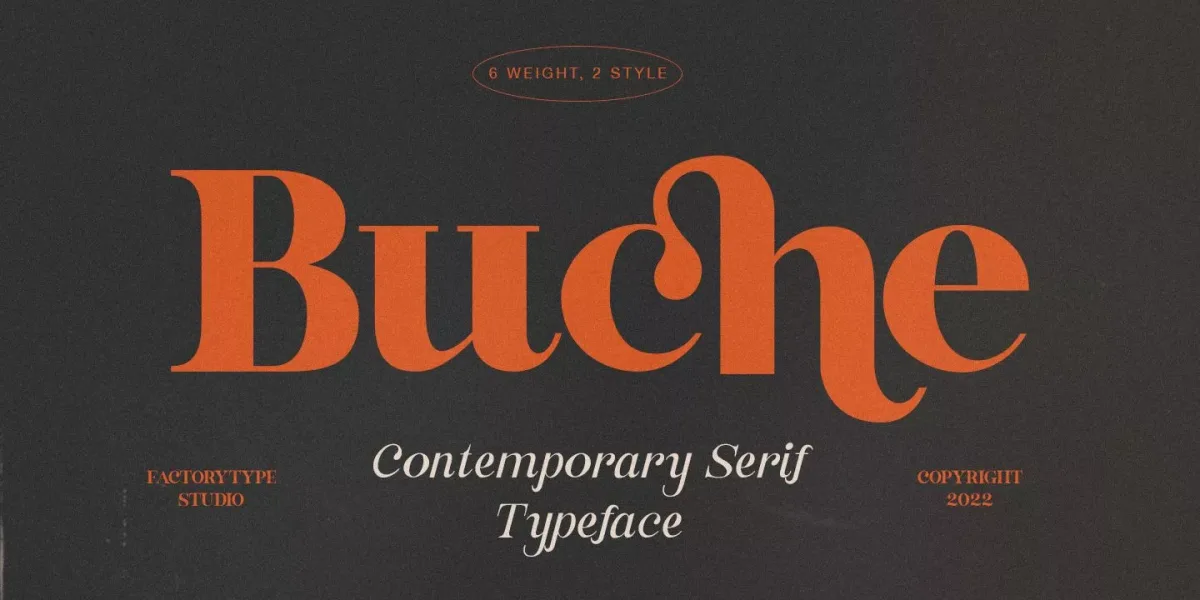 Buche Font Family free download – Serif Fonts font preview image for Windows and Mac