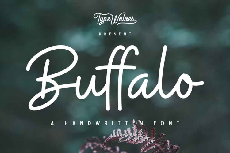 Buffalo Font free download preview 7 – Script And Handwritten font