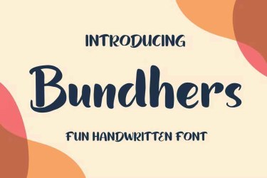 Bundhers Font free download – Sans Serif Fonts font preview