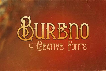 Bureno Decorative Font free download – Serif Fonts font preview