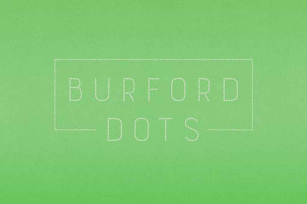 Burford Dots Font free download – Serif Fonts font preview image for Windows and Mac