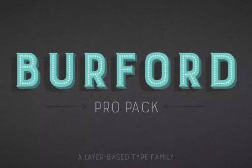 Burford Font free download preview 5 – Display Fonts font
