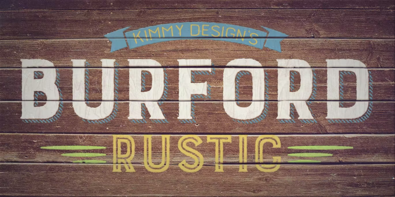 Burford Rustic Book Bold Font free download preview 1 – Serif Fonts font