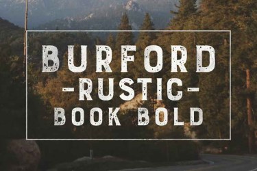 Burford Rustic Book Bold Font free download – Serif Fonts font preview