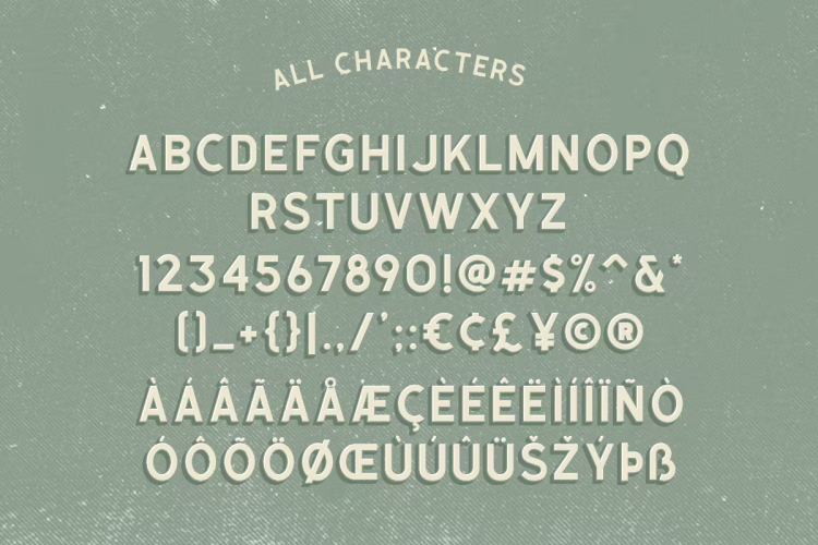 Calasans 7 layered Font free download preview 2 – Serif Fonts font