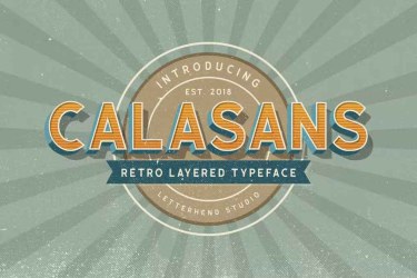 Calasans 7 layered Font free download – Serif Fonts font preview