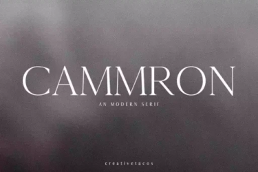 Cammron Font free download – Modern font preview