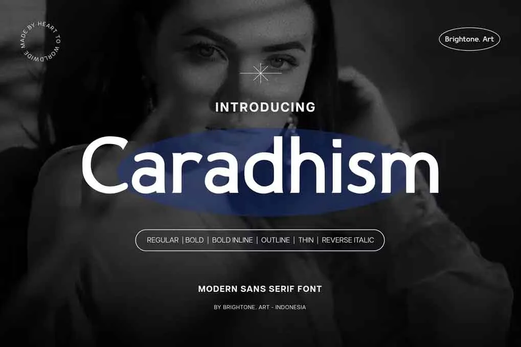 Caradhism Modern Font free download – Sans Serif Fonts font preview image for Windows and Mac