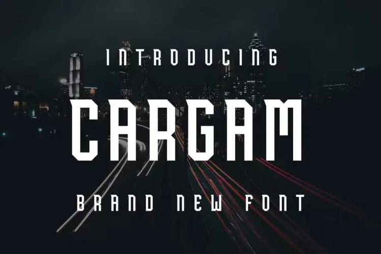 Cargam Font preview 4 – Serif Fonts font sample