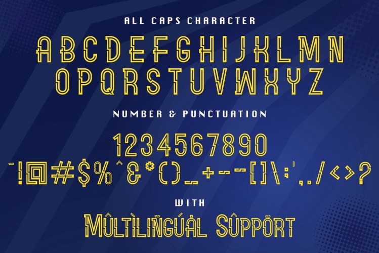 Carlitos – Decorative Sporty Font free download preview 5 – Decorative Fonts font