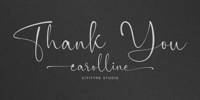 Carolline Font free download preview 9 – Script And Handwritten font