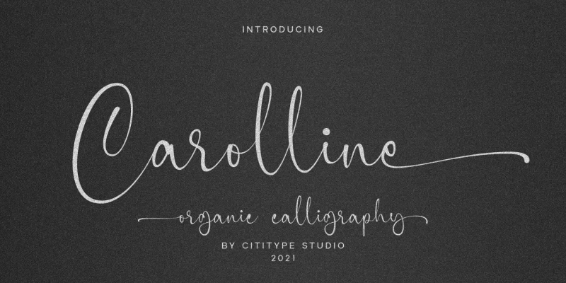 Carolline Font free download preview 10 – Script And Handwritten font