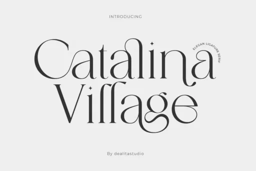 Catalina Village Font free download – Serif Fonts font preview image for Windows and Mac