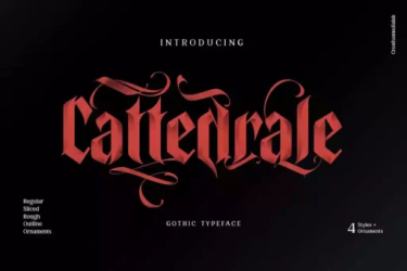 Cattedrale Font free download – Blackletter Font font preview