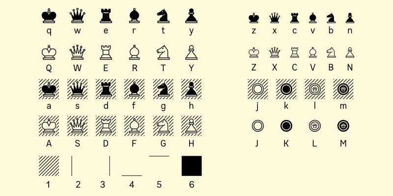 Chessnota Font free download preview 1 – Decorative Fonts font