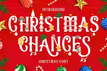 Christmas Chances Font free download – Display font preview