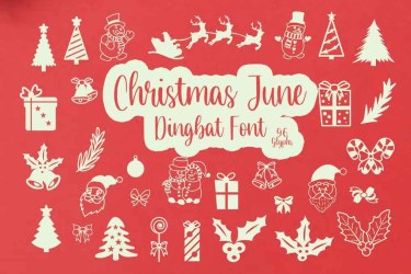 Christmas June Dingbat Font free download – Decorative Fonts font preview