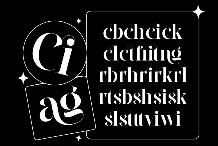 Cilager Font free download preview 2 – Serif Fonts font